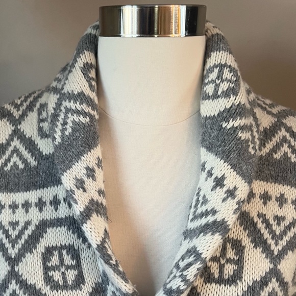 HUDSON NORTH button up fair isle cardigan size medium - Picture 4 of 5